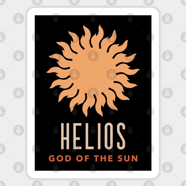 Helios Greek God of the Sun Symbol Magnet by AgemaApparel